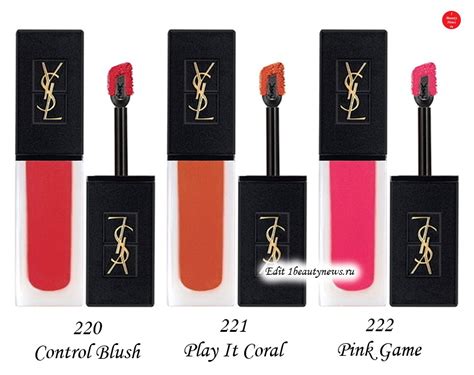 Новые оттенки губных помад YSL Rouge Volupte Shine and Tatouage Couture ...