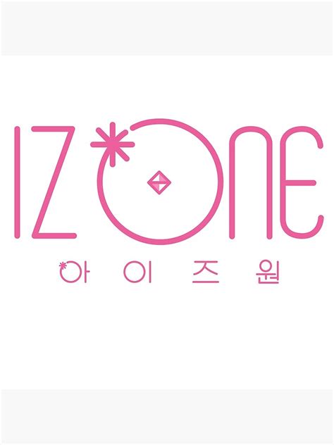 Color Iz Iz One Logo K Pop Canvas Print By Dancing Queen Redbubble