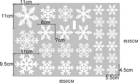 Kerst Raam Decoratie Raamstickers Kerststickers Sneeuwvlokken