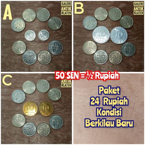 Jual Asli Original Paket Rupiah Rp Set Mahar Nikah Uang Koin Kuno