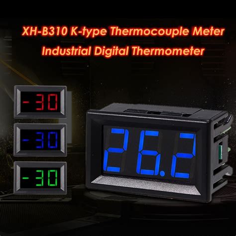 Xh B Industrial Digital Thermometer V Temperature Meter K Type M