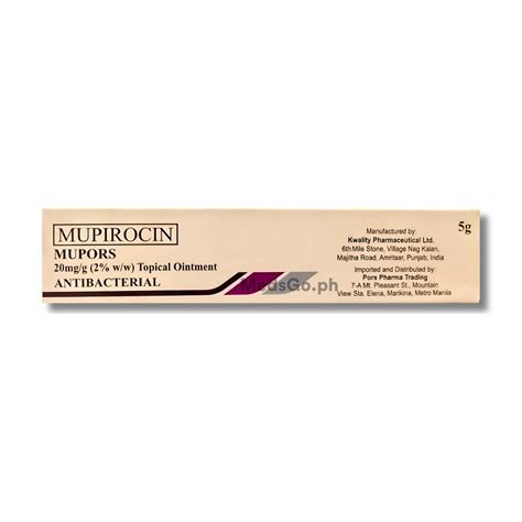 Mupors Mupirocin Mg G W W Topical Ointment G Price In The