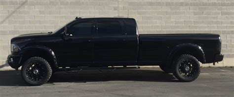 blackmegacablongbed stretch  truck