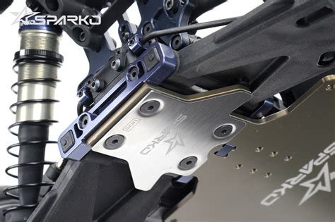 Sparko F8 Stainless Steel Rear Chassis Protector Powerhobby