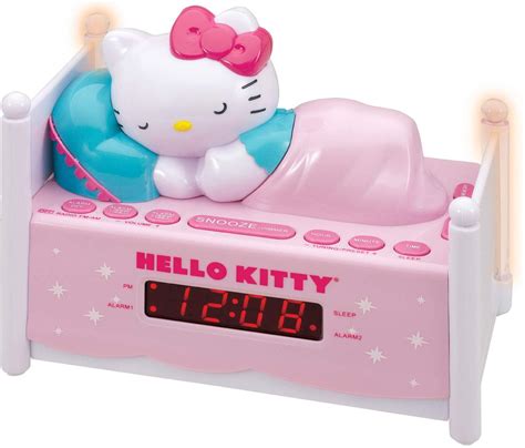 Hello Kitty Kt2052a Alarm Clock Radio With Night Light And 06 Inch Red