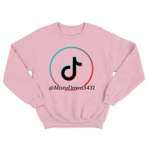 Mistydawn3431 Tik Tok Logo Grey Hoodie Fan Made Fits
