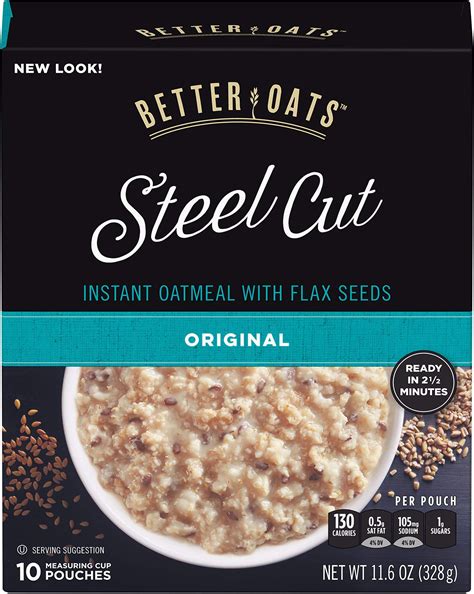 Amazon Better Oats Organic Bare Instant Multigrain Hot Cereal With Flax Ct Box Grocery