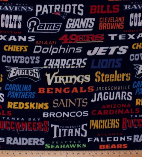 Fleece Nfl Teams All Team Logos Professional Football League Sports