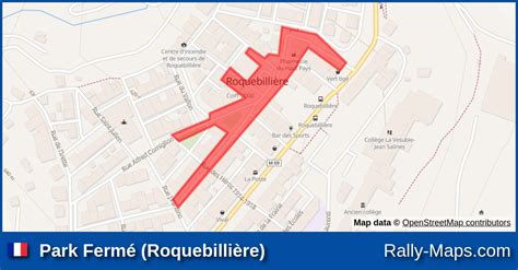 Mapa Harmonogram Profil Elewacji Park Fermé Roquebillière