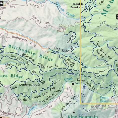 Onetam Trail Map Mt Tamalpais Map By Golden Gate National Parks Conservancy Avenza Maps