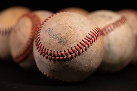 Close Up Shot Of A Baseball · Free Stock Photo