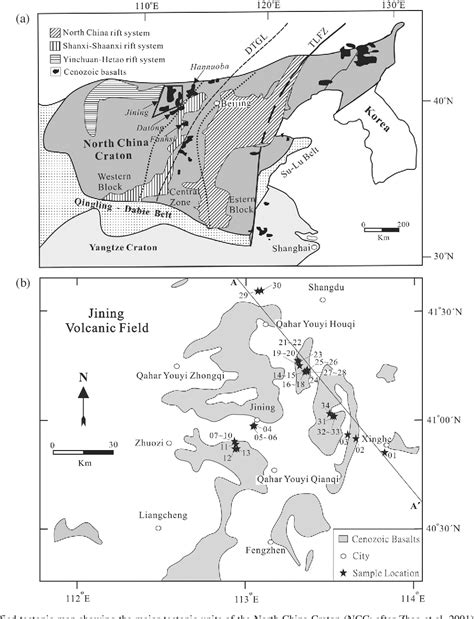 Figure 1 From Geochemical Characteristics Of Cenozoic Jining Basalts Of