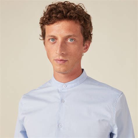 Chemise Manches Longues Bleu Clair Homme Vibs