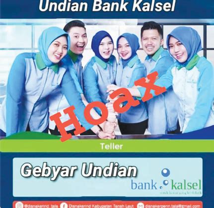 Marak Iklan Undian Palsu Bank Kalsel Imbau Masyarakat Waspada Mata