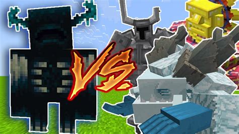 Warden Vs Mowzie S Mobs BOSSES Minecraft Battle YouTube