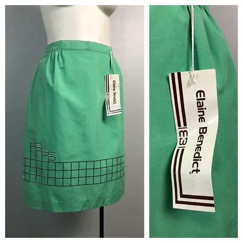 Vintage NOS 1980s Mint Green Pencil Skirt Golf Skirt by Elaine - Etsy