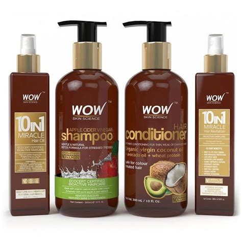 Wow Skin Science Beautiful Ultimate Hair Care Kit Good Shampoo And Conditioner Essential Oils