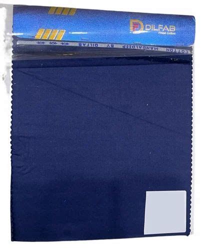 Polyester Cotton Navy Blue Polycotton Fabric Plainsolids At Rs 75meter In Meerut