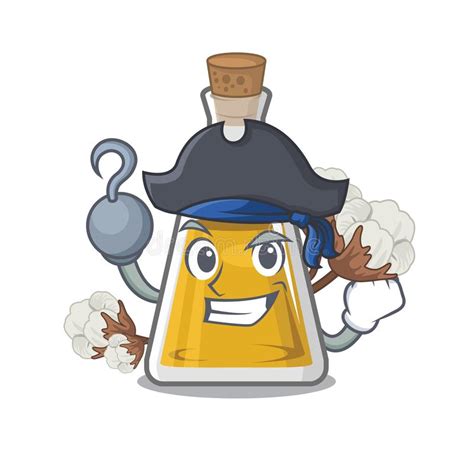 Pirate Avec Une Tasse Et Une Bouteille De Rhum Illustration De Vecteur