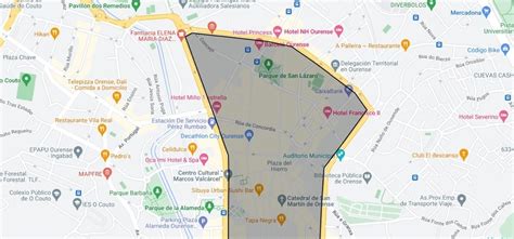 Así será la zona de bajas emisiones de Ourense mapa de las calles