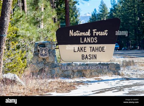 Usa California Ca Lake Tahoe Basin National Forest Lands U S