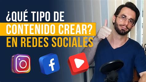 Tipos De Contenidos Para Redes Sociales Que Debes Crear Youtube