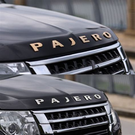 Pajero Emblem Nameplate Sticker Pajero Letters Logo Rear Sticker For