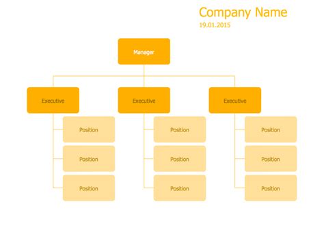 Organization Chart Template Word - Sampletemplate.my.id