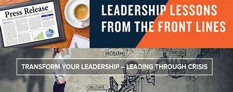 Press Release On Crisis Leadership Lessons From Front Lines