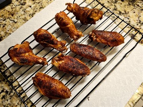 Smoked Then Air Fried Hot Wings Dining And Cooking