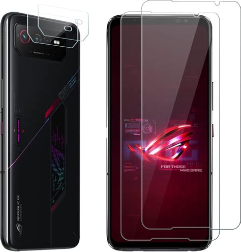 Amazon Mosfoil 【4枚セット】 Asus Rog Phone 6 6 Pro 対応 フィルム 2枚 カメラフィルム