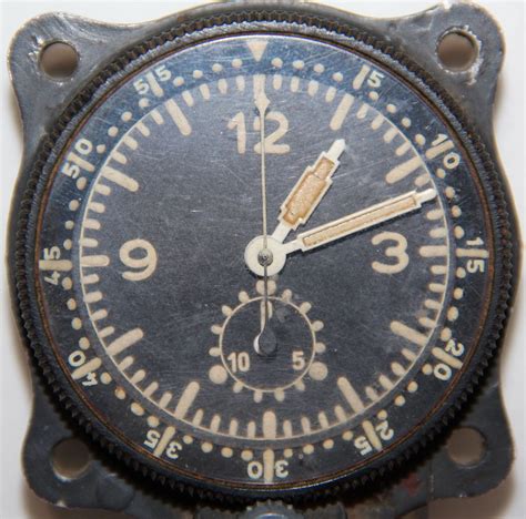 M017 Wwii German Junghans J30bz Chronograph Aircraft Clock B And B Militaria