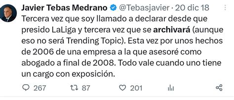 El Ojo Del VAR On Twitter RT JorgeCalabres Estimado Tebasjavier