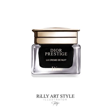 ファッションアイテムイラストDIOR PRESTIGE LA CREME DE NUIT プレステージ ラ クレーム ニュイ Art