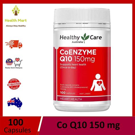 Healthy Care Coenzyme Q10 150mg 100 Capsules Lazada