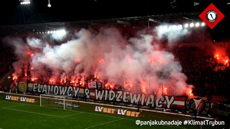 Piro Oprawa Elanowcy Widzewiacy Widok Z A I C Wideo