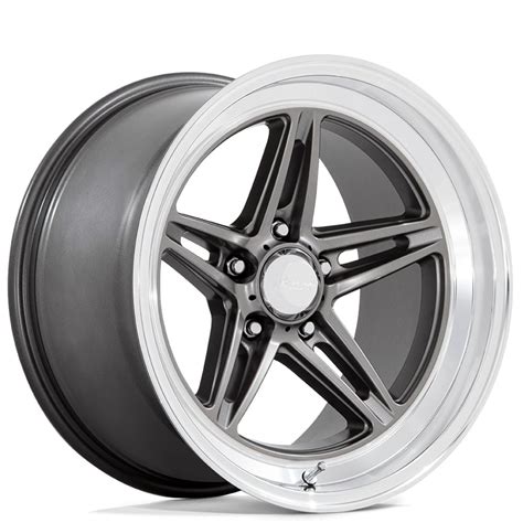 Staggered American Racing Wheels Vintage Vn Groove Anthracite