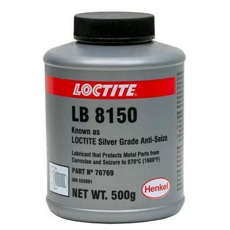 Loctite Anti Seize Silver 500ml Brush Top Can Red Shed