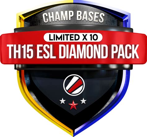 Th Esl Diamond Pro Base Pack Buy Clash Of Clans Base Layouts Clash