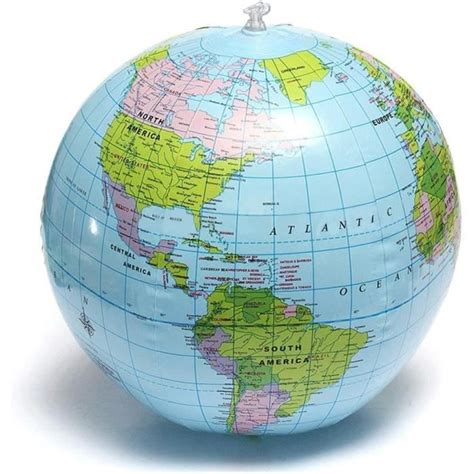 Cm Globe Gonflable Monde Terre Oc An Carte Balle G Ographie