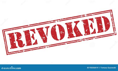 Revoked Red Stamp Stock Image Cartoondealer