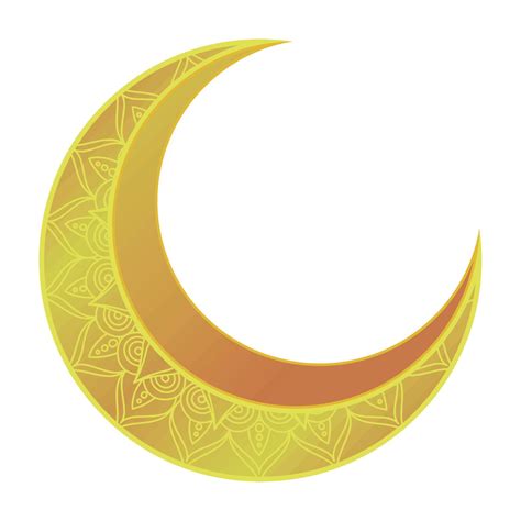 Golden Crescent Moon 10852344 Vector Art At Vecteezy