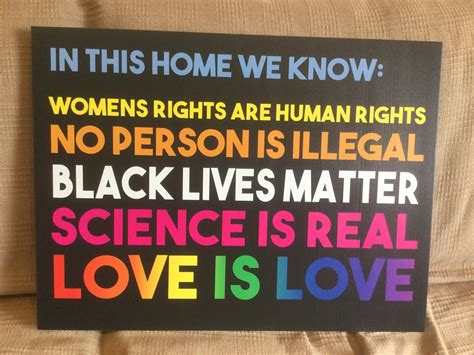 Set Of 4 Love Is Love Yard Signs Black Lives Matter Lgbtq Blm Women