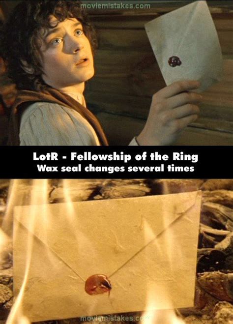 The Lord Of The Rings The Fellowship Of The Ring 2001 Movie Mistake Picture Id 47036