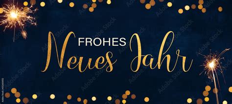 Frohes Neues Jahr 2024 Silvester Feiertags Grußkarte Mit Text Goldene Wunderkerzen Und Bokeh