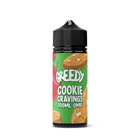 Greedy Cookie Cravings Shortfill Vape Juice For Vape Uk