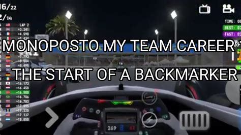 Monoposto My Team Career Episode 1 The Start Of A Backmarker YouTube