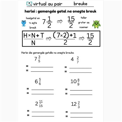 Wiskunde GR.4-5 Breuke Opsommingsboek met oefeninge • Teacha!