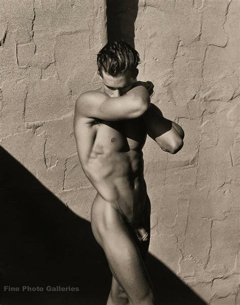 Vintage Herb Ritts Male Nude Muscle Fred Quadtone Photo Engraving