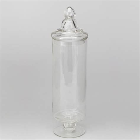 Decostar Tall Apothecary Glass Jar W Lid Pieces